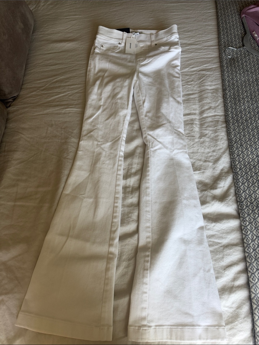 Spanx White Flared Women's Jeans